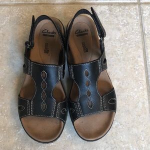 Clarks Collection Soft Cushion Sandals.